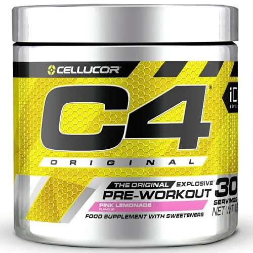 CELLUCOR C4 195g Pink Lemonade - Pre-Workout Energizer - Sportnahrung mit explosiver Energie und verbessertem Fokus. Ideal für Bodybuilder und Kraftsportler, um Trainingsziele effektiv zu erreichen.