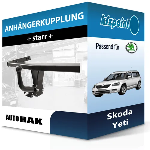 AUTO HAK Anhängekupplung starr für Skoda Yeti 2014-2017