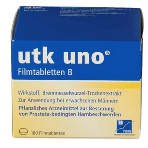 UTK uno Filmtabletten B 180 St - Rezeptfreie Unterstützung für Ihr Wohlbefinden - Arzneimittel - Rezeptfrei erhältlich, ideal zur Linderung von Beschwerden und für eine einfache Anwendung.