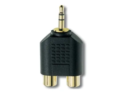 In-akustik Premium Cinch Stereo-Klinkenadapter (3,5 mm mini Klinke auf 2x RCA)