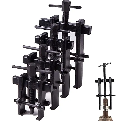 Lagerabzieher 35-90mm mit 2 Backen Kugellager Abzieher Einstellbare, Lager Zahnrad Abziehersatz Ausbaukit Entfernungswerkzeug Kugellagerabziehe Polradabzieher zum Radabbau, Rotoren, Lager, Zahnräder 4