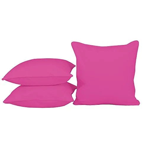 habeig Sitzkissen Kissen Outdoor Wetterfest 50x50 cm Zierkissen Gartenstuhl Auflagen (Pink #485)