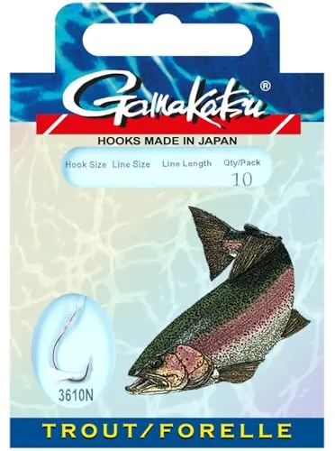 Gamakatsu Trout LS-3610-10 gebundene Forellenhaken