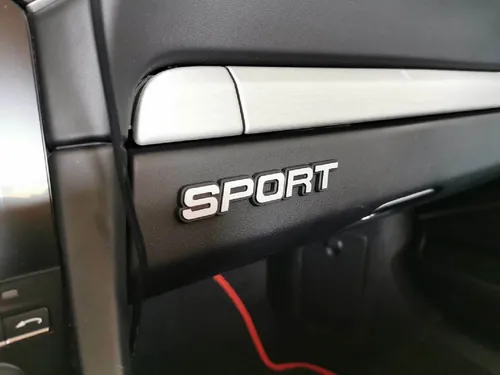 HR-IMOTION Auto KFZ Relief 3D Emblem Schild SPORT 11 cm Aufkleber selbstklebend