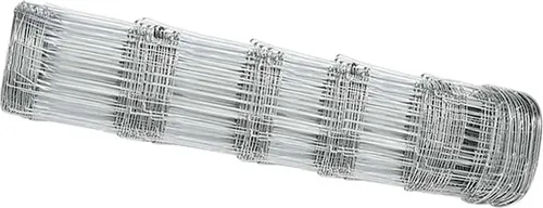 vidaXL Feldzaun 0.8x10 m Verzinkt - Gartenzäune aus verzinktem Stahl, langlebig und pflegeleicht, ideal für Gärten und Farmen. Mit modernem Design und robustem Wetterbeständigkeitsmerkmal.