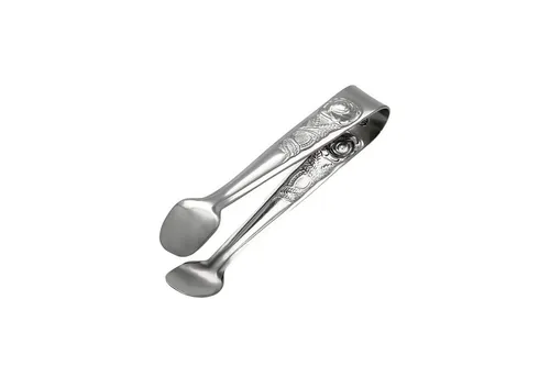 GRÄWE Vorlegebesteck Zuckerzange, Rosendekor, Edelstahl