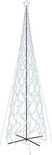 LED-Weihnachtsbaum Kegelform Kaltweiß 3000 LEDs 230x800 cm