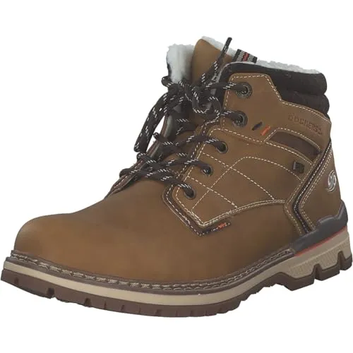 Dockers by Gerli Schnürstiefelette in Braun, Größe 43 EU - Stilvolle Schnürstiefelette in Braun, Größe 43 EU. Robuste Gummisohle für hohen Tragekomfort und Langlebigkeit. Ideal für den Alltag.
