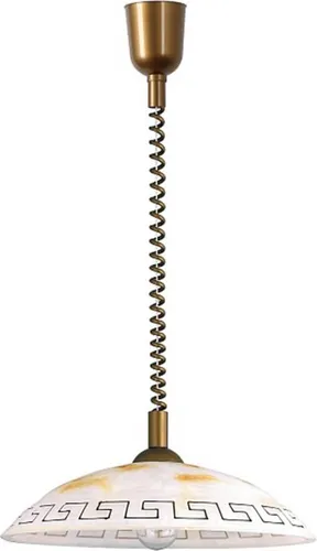 Verstellbare Küchenlampe E27 60W Braun Alabasterglas - Deckenlampe & Kronleuchter, stilvolles Design mit indirekter Beleuchtung, ideal für verschiedene Wohnräume und sorgt für eine gemütliche Atmosphäre.