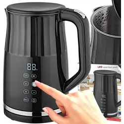 Schnurloser Wasserkocher 2200W 1.7L Touch Control Und Hold - Schwarz