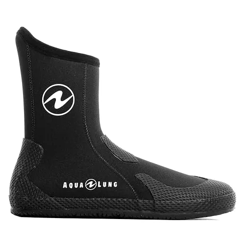 Aqua Lung Boot Superzip 7mm, Schwarz, 7 - Füßlinge mit patentierter Ergonomie: Anatomische ERGO-Sohlen für optimalen Komfort und weniger Wasseransammlung. Ideal für kaltes Wasser mit 7 mm thermischer Isolierung.