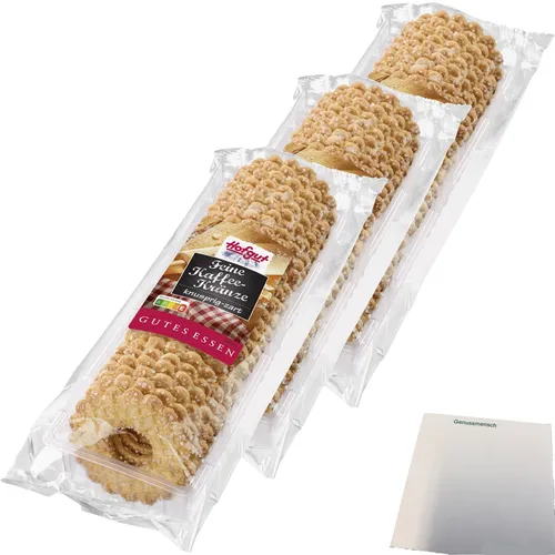 Hofgut Kaffeekränze 3er Pack 3x300g Packung usy Block