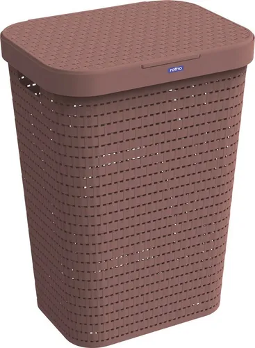 ROTHO Wäschekorb Rotho Wäschesammler Country, 55 L iron rot in rot von Rotho
