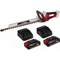 Einhell Akku-Heckenschere GE-CH 36/61 Li - 36V - Effiziente Heckenschneider für Hobbygärtner mit 61 cm Schnittlänge, 2 leistungsstarken Akkus und praktischem Schnittgutsammler für müheloses Arbeiten.