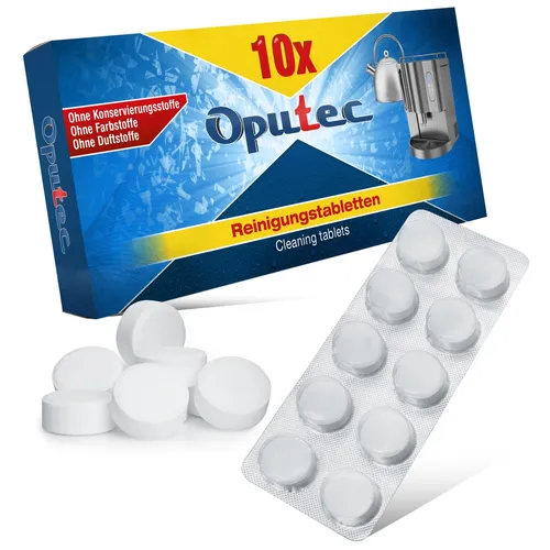40x Oputec Reinigungstabletten Kaffeevollautomaten Entfetter Tabs Kaffeemaschine