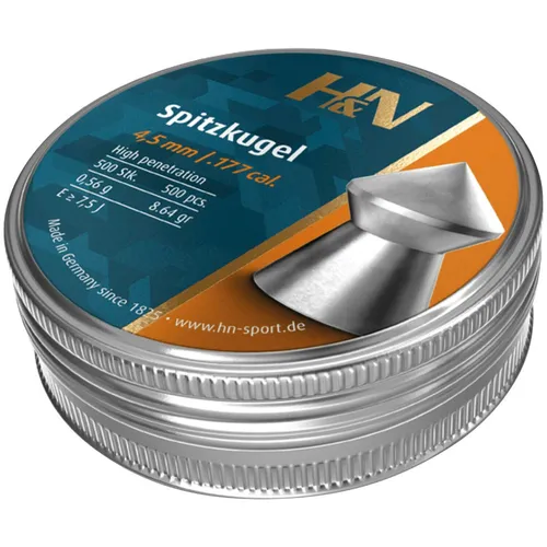 Haendler & Natermann 4,5mm Diabolo Spitzkugel 0,56g Diabolos unisex NEU