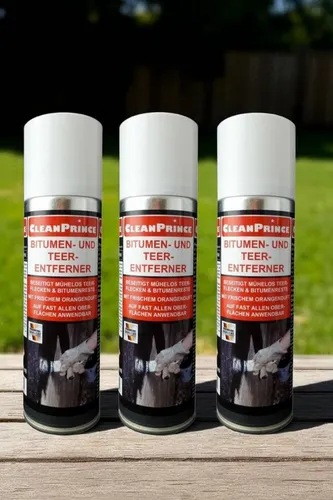 CleanPrince Spachtelmasse Bitumen- und Teer Reste - Entferner, Beseitigung von Teerspritzern und Bitumenresten