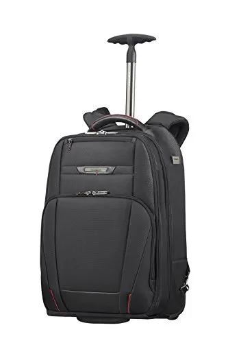 Samsonite PRO-DLX 5 Rucksack mit Rollen für 17,3-Zoll-Laptop - Hochwertiger Laptop-Trolley aus ballistischem Nylon, wasserabweisend und mit 28L Volumen. Ideal für Geschäftsreisende dank durchdachter Organisation und Kabelmanagementsystem.
