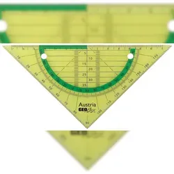 Flex Geometrie Dreieck 16 cm, biegsam, neongrün
