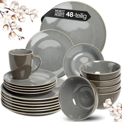 Moritz & Moritz Tafelservice SENSE grau in grau von Moritz & Moritz