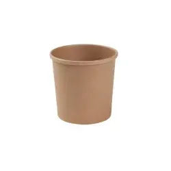 Greenbox Premium Pappbecher, Ø 9 cm, 300 ml DFC086101 , 1 Packung = 25 Stück, Farbe: braun