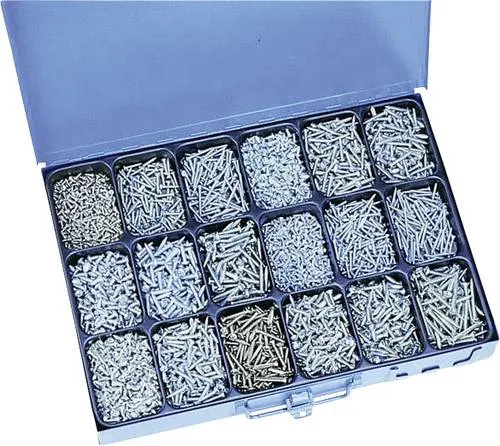 Blechschrauben-Sortiment 1650 Teile 810775 - Schrauben - Umfassendes Sortiment mit 1650 Teilen, ideal für vielfältige Projekte und schnelle Reparaturen.