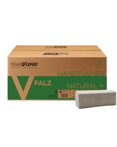 Tissue Expert Papierhandtücher Recycling, 2300 Blatt, 2-lagig, V-Falz
