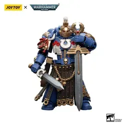 JoyToy Warhammer 40,000 Ultramarines Honour Guard Chapter Champion 1/18 Figur - Actionfigur für Kinder mit hoher Detailgenauigkeit, mehreren Gelenkpunkten und austauschbarem Zubehör für kreatives Spielen.