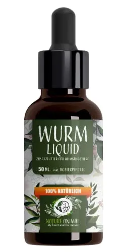 Nature Animal® Wurm Liquid für Hund & Katze – natürliche Entwurmung