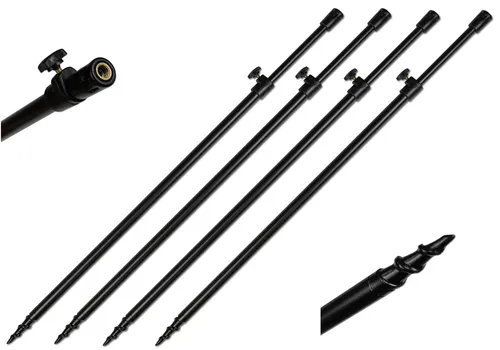 Stück Rutenhalter Bankstick Drill Alu 50-90cm schwarz Rodpod Rutenauflage 4