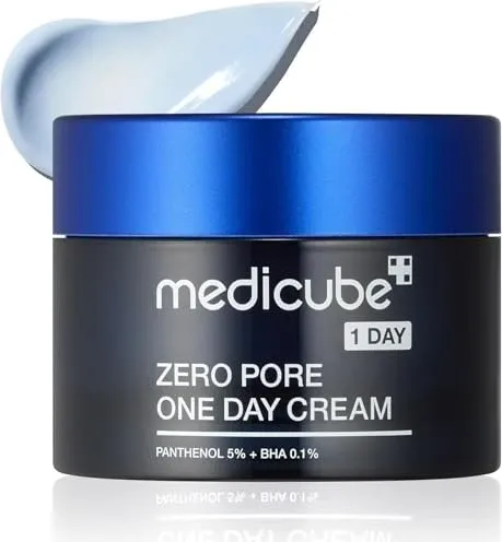 Medicube Zero Pore One Day Cream 50ml - Gesichtscreme mit porenverfeinernder Formel, ideal für einen ebenmäßigen Teint und matte Haut den ganzen Tag.