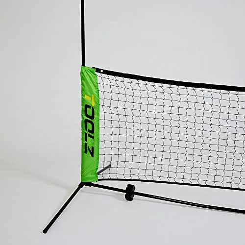 TOOLZ Kids Net 3 m - Höhenverstellbares Tennisnetz für Kinder - Tennisnetz für Kinder mit 3 m Länge, höhenverstellbar auf 80 oder 160 cm. Ideal für Training und Spiel im Freien, schnell aufbaubar und transportierbar in praktischer Tasche.