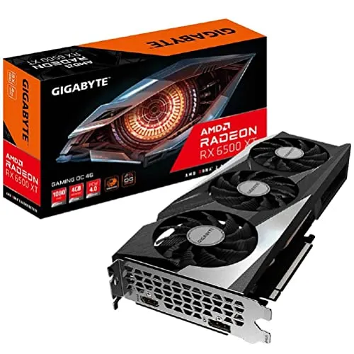 Grafikkarte Gigabyte GV-R65XTGAMING OC-4GD 4 GB GDDR6 - Grafikkarte für Gaming mit 4 GB GDDR6, Auflösung bis 7680 x 4320 px, ideal für anspruchsvolle Spiele und Anwendungen.