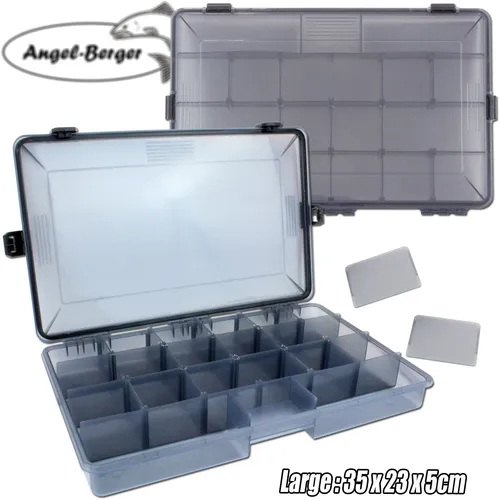 Angel Berger Pro Tackle Box Large Kunstköderbox Köderbox wasserdicht Zubehörbox