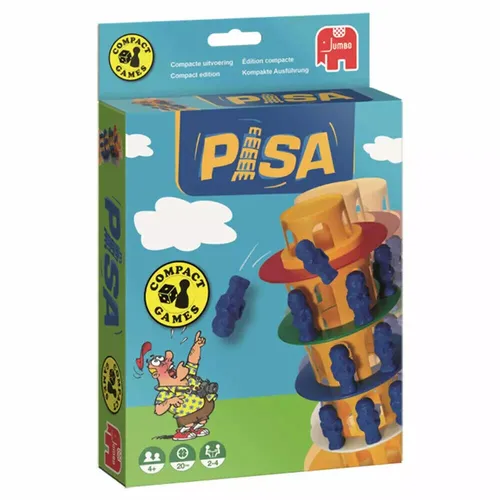 Jumbo Spiele Pisa Kompaktspiel Reisespiel Geschicklichkeitsspiel Kinderspiel