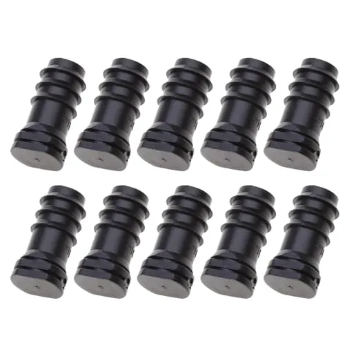DOSERTY 10pieces Tropfbewässerung Endstopfen Rohr 16mm Tropfschlauch Schließe Goof Loch Stecker Bewässerungsstopper Für Home Garden