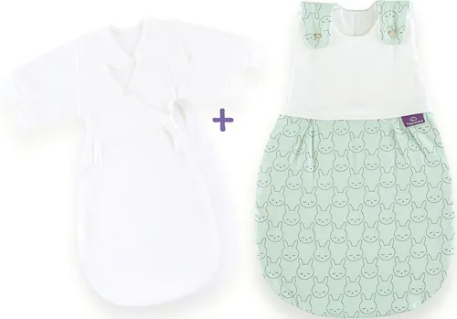 Träumeland Babyschlafsack Set Kuschelhase 3 tlg. - Schlafsäcke für Babys, schadstoffgeprüft und mit doppelt regulierbarer Belüftung für ein optimales Schlafklima. Mit hochwertiger TENCEL® Faser für mehr Feuchtigkeitstransport und ein gesundes Schlafumfeld.