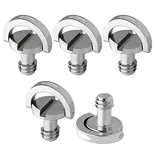 Stück 1/4 D-Ring Schraube Edelstahl Material für Stativ Einbeinstativ Schnellwechselplatte Kamerastand 5
