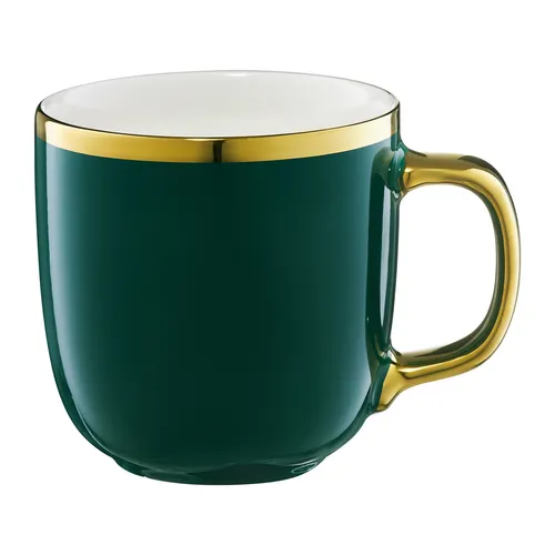 Kaffeetasse Gold Becher Porzellan Kaffeebecher Tasse Royal Vintage groß 330 ml