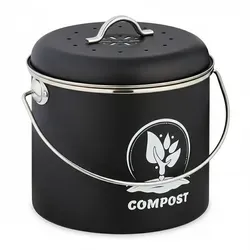 Komposter Schwarz von Relaxdays