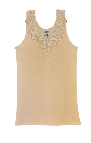 Toker Collection® Achselhemd Damen Unterhemd mit extra breiter Spitze (1 Stück, einzeln gepackt) Spitze in vielen Varianten