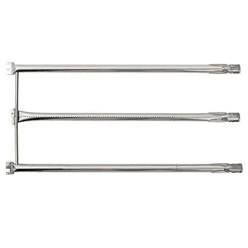 BBQ-Toro Edelstahl Brennerrohr-Set | Ersatzbrenner für Weber Genesis Gold und Platinum (vor 2002), Platinum I/II und Weber Genesis Serie Modelle: 1000/LX, 2000/LX, 3000/LX, 4000/LX, 5000/LX