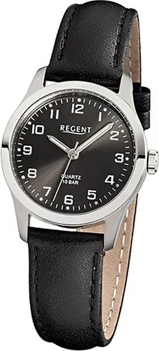 Regent Quarzuhr F-900 - Elegante Damenuhr mit schwarzem Armband, ideal für jeden Anlass und stilvolle Akzente.
