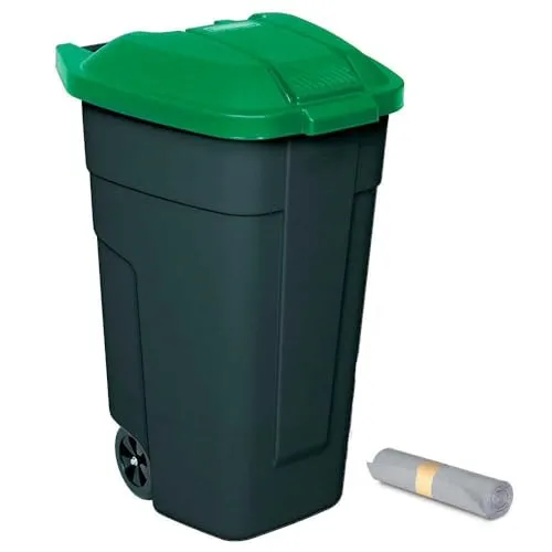 BRB 100 Liter Wertstoffsammler + 50 Müllsäcke (anthrazit/grün)