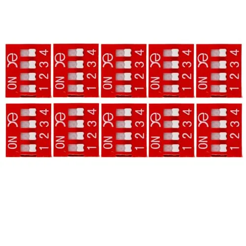 10x DIP-Schalter 4 polig Kodierschalter Schiebeschalter