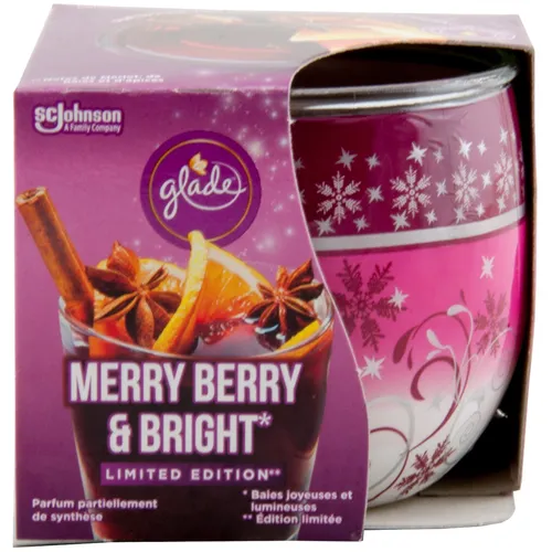glade Duftkerze MERRY BERRY & BRIGHT 1 x 120g limited Edition Weihnachten Winter