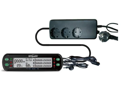 ReptiZoo Terrarium ReptiZoo Thermo-/Hygrostat mit Zeitsteuerungfunktion (THC09) - drei An