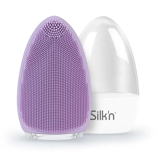 Bright Facial Brush Purple FB1PE1U001 - Gesichtsreinigungsbürste, schnurlos für eine sanfte und effektive Reinigung, ideal für strahlende Haut
