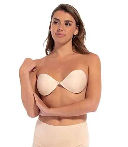 MAGIC BODYFASHION Damen Backless Beauty Klebe BH, Latte, 70A EU