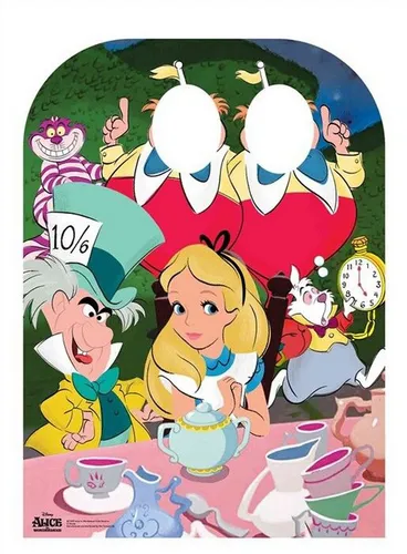 Dekofigur Alice im Wunderland - Fotowand - Pappaufsteller - 131 cm